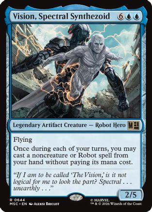 Vision, Spectral Synthezoid (MSC-644) - Commander: Marvel Super Heroes