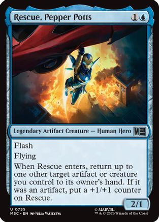 Rescue, Pepper Potts (MSC-755) - Commander: Marvel Super Heroes