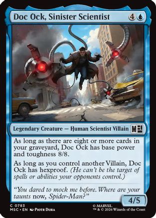 Doc Ock, Sinister Scientist (MSC-783) - Commander: Marvel Super Heroes