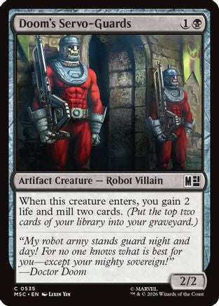 Doom's Servo-Guards (MSC-535) - Commander: Marvel Super Heroes Foil