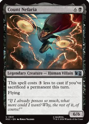 Count Nefaria (MSC-651) - Commander: Marvel Super Heroes Foil