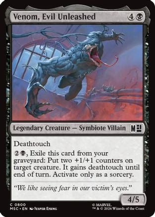 Venom, Evil Unleashed (MSC-800) - Commander: Marvel Super Heroes