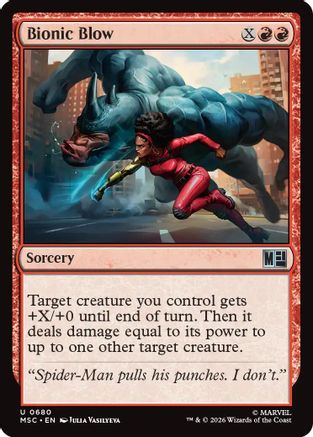 Bionic Blow (MSC-680) - Commander: Marvel Super Heroes