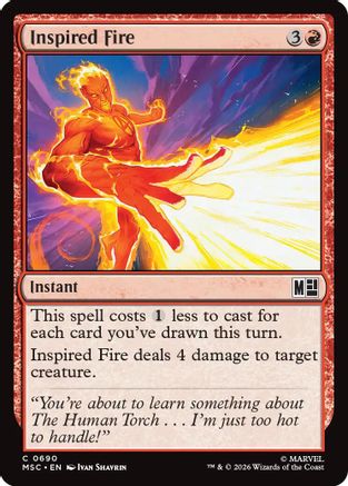 Inspired Fire (MSC-690) - Commander: Marvel Super Heroes