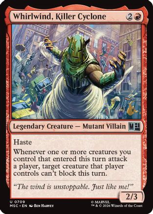 Whirlwind, Killer Cyclone (MSC-709) - Commander: Marvel Super Heroes