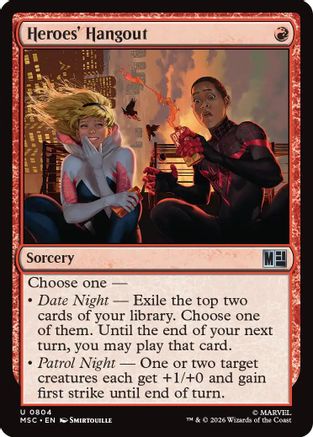 Heroes' Hangout (MSC-804) - Commander: Marvel Super Heroes Foil
