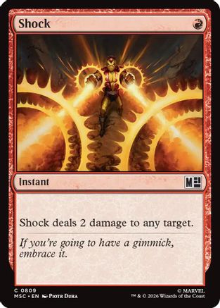 Shock (MSC-809) - Commander: Marvel Super Heroes Foil