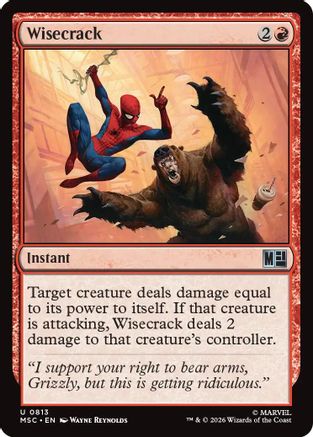 Wisecrack (MSC-813) - Commander: Marvel Super Heroes Foil