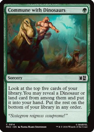 Commune with Dinosaurs (MSC-814) - Commander: Marvel Super Heroes Foil