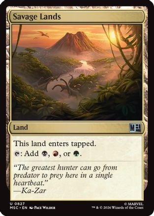 Savage Lands (MSC-827) - Commander: Marvel Super Heroes