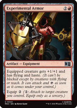 Experimental Armor (MSC-543) - Commander: Marvel Super Heroes