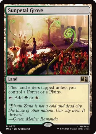 Sunpetal Grove (MSC-272) - Commander: Marvel Super Heroes