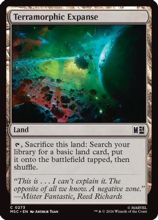 Terramorphic Expanse (0273) (Surge Foil) (MSC-273) - Commander: Marvel Super Heroes Foil