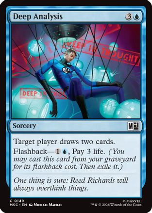 Deep Analysis (Surge Foil) (MSC-149) - Commander: Marvel Super Heroes Foil