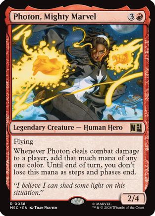Photon, Mighty Marvel (Surge Foil) (MSC-058) - Commander: Marvel Super Heroes Foil