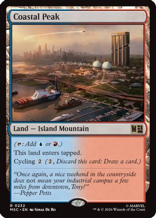 Coastal Peak (Surge Foil) (MSC-232) - Commander: Marvel Super Heroes Foil