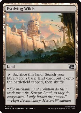 Evolving Wilds (Surge Foil) (MSC-240) - Commander: Marvel Super Heroes Foil