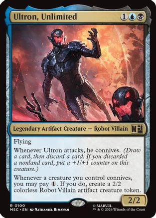 Ultron, Unlimited (Surge Foil) (MSC-100) - Commander: Marvel Super Heroes Foil
