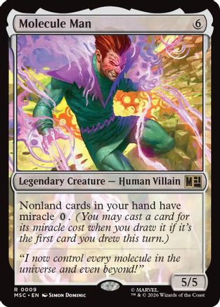 Molecule Man (MSC-009) - Commander: Marvel Super Heroes