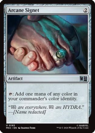 Arcane Signet (0193) (Surge Foil) (MSC-193) - Commander: Marvel Super Heroes Foil