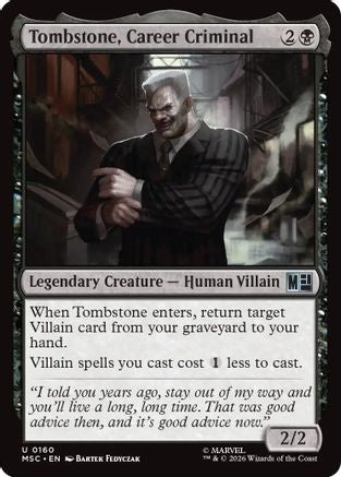 Tombstone, Career Criminal (0160) (MSC-160) - Commander: Marvel Super Heroes