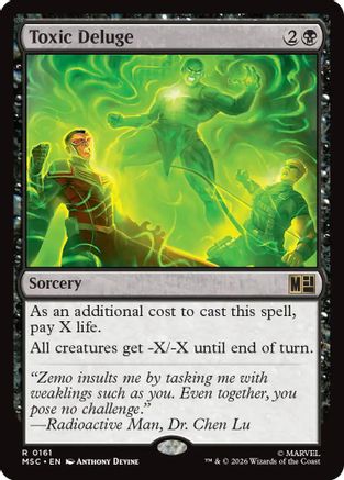 Toxic Deluge (Surge Foil) (MSC-161) - Commander: Marvel Super Heroes Foil