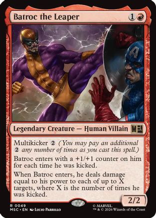 Batroc the Leaper (MSC-049) - Commander: Marvel Super Heroes