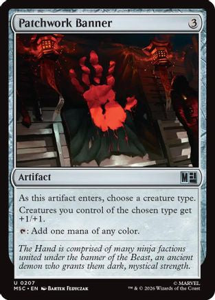 Patchwork Banner (Surge Foil) (MSC-207) - Commander: Marvel Super Heroes Foil