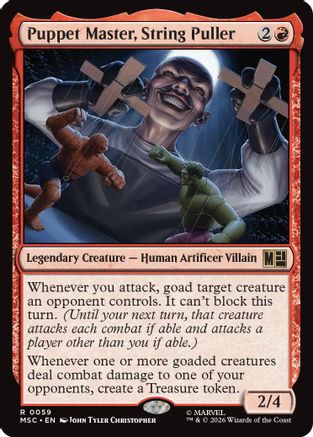 Puppet Master, String Puller (Surge Foil) (MSC-059) - Commander: Marvel Super Heroes Foil