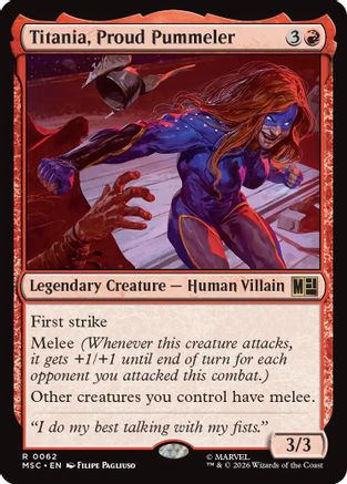 Titania, Proud Pummeler (MSC-062) - Commander: Marvel Super Heroes