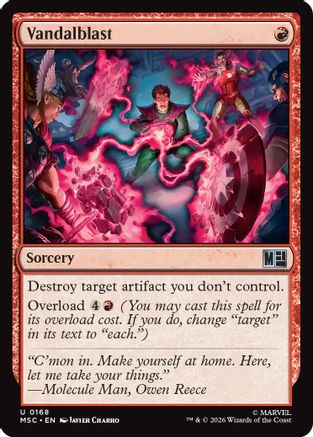 Vandalblast (MSC-168) - Commander: Marvel Super Heroes