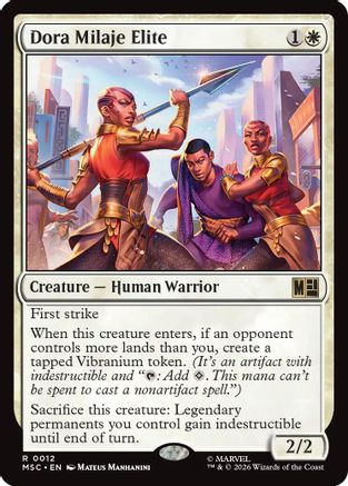 Dora Milaje Elite (MSC-012) - Commander: Marvel Super Heroes