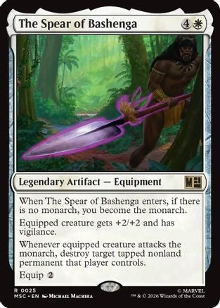 The Spear of Bashenga (MSC-025) - Commander: Marvel Super Heroes