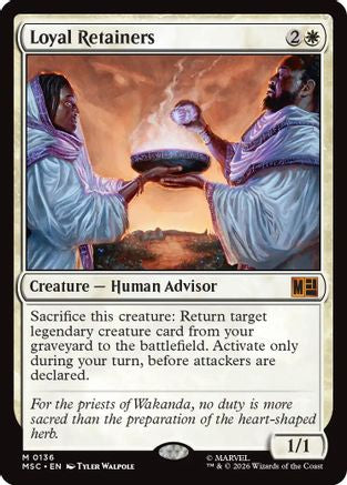 Loyal Retainers (MSC-136) - Commander: Marvel Super Heroes