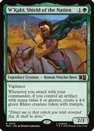 W'Kabi, Shield of the Nation (MSC-070) - Commander: Marvel Super Heroes