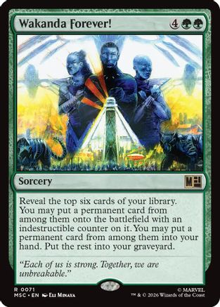 Wakanda Forever! (MSC-071) - Commander: Marvel Super Heroes