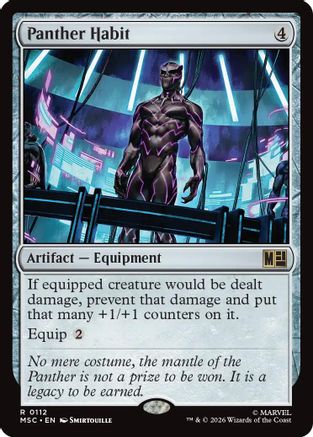 Panther Habit (MSC-112) - Commander: Marvel Super Heroes