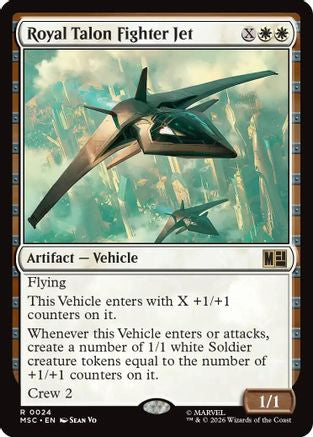 Royal Talon Fighter Jet (Surge Foil) (MSC-024) - Commander: Marvel Super Heroes Foil