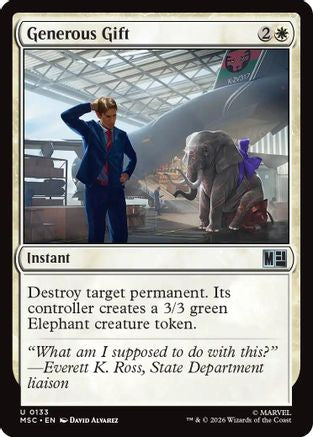 Generous Gift (Surge Foil) (MSC-133) - Commander: Marvel Super Heroes Foil