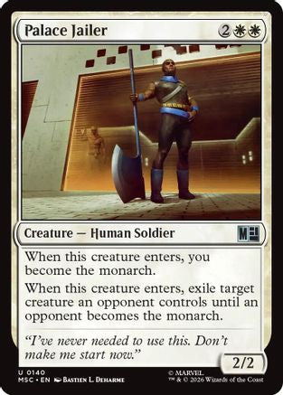 Palace Jailer (Surge Foil) (MSC-140) - Commander: Marvel Super Heroes Foil