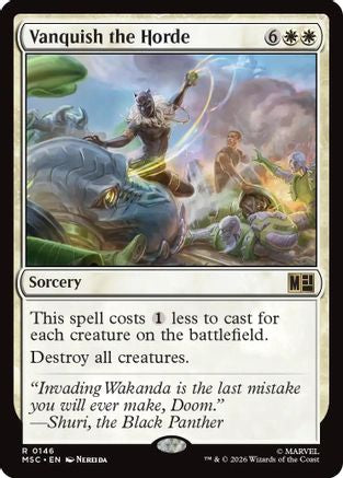 Vanquish the Horde (Surge Foil) (MSC-146) - Commander: Marvel Super Heroes Foil