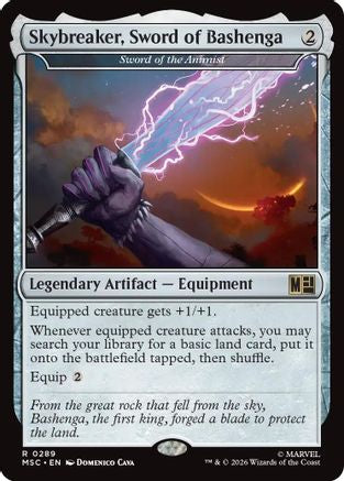 Skybreaker, Sword of Bashenga - Sword of the Animist (Surge Foil) (MSC-289) - Commander: Marvel Super Heroes Foil
