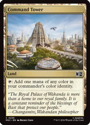 Command Tower (0236) (Surge Foil) (MSC-236) - Commander: Marvel Super Heroes Foil