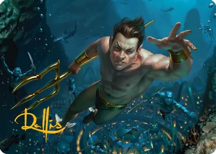 Namor the Sub-Mariner Art Card (Gold-Stamped Signature) (AAMSH-006) - Art Series: Marvel Super Heroes