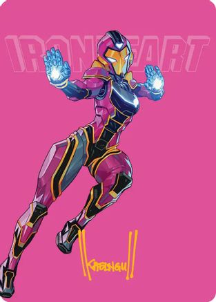 Ironheart, Clever Champion Art Card (Gold-Stamped Signature) (AAMSH-023) - Art Series: Marvel Super Heroes