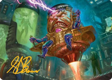 M.O.D.O.K. Art Card (Gold-Stamped Signature) (AAMSH-009) - Art Series: Marvel Super Heroes