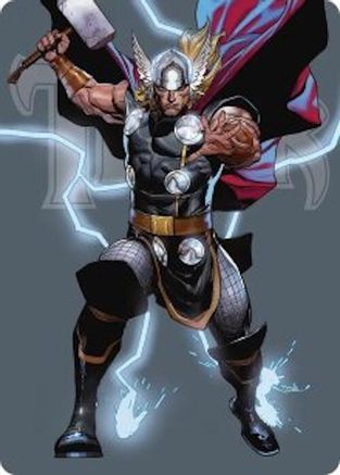 Thor, God of Thunder Art Card (AAMSH-026) - Art Series: Marvel Super Heroes