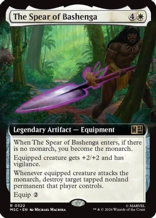 The Spear of Bashenga (Extended Art) (MSC-322) - Commander: Marvel Super Heroes