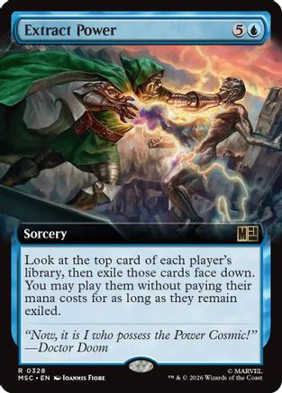 Extract Power (Extended Art) (MSC-328) - Commander: Marvel Super Heroes