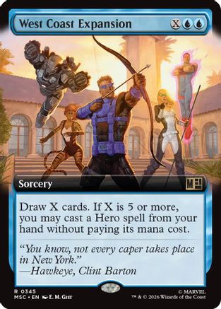 West Coast Expansion (Extended Art) (MSC-345) - Commander: Marvel Super Heroes